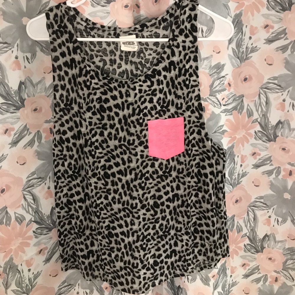 VS PINK CHEETAH PRINT TANK